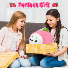 Hkojewp strawberry seal plush pillow as a thoughtful gift idea