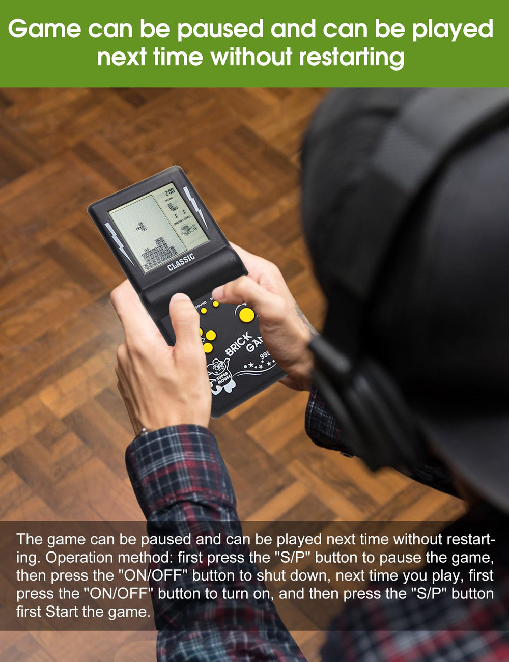 HLF brick console battery-powered design enables portable gaming anywhere