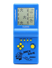 HLF brick game console blue front view for quick nostalgic play sessions