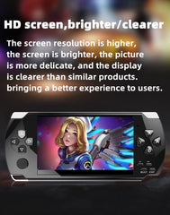 HLF Retro Console side view highlighting portability and long lasting built in battery