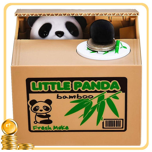 HmiL-U Stealing Coin Panda Box front view highlights kid-friendly savings design