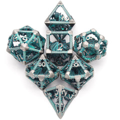 HNCCESG hollow metal dice case with foam liner protects dice.