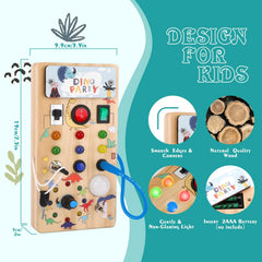 Hoarosall wooden Montessori toy offers quiet, screen-free entertainment for car rides.