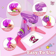Hoarosall drawing projector crayons for bold lines and playful art.