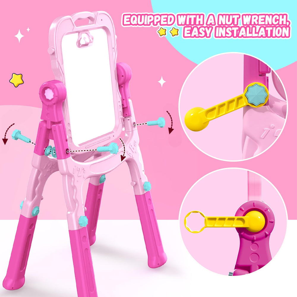 Hoarosall gift-ready easel enhances gifting with bright, kid-friendly features