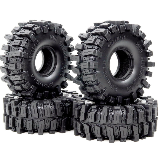 Hobbysoul 1.0 crawler tire 70mm tall increases ground clearance for rock crawling