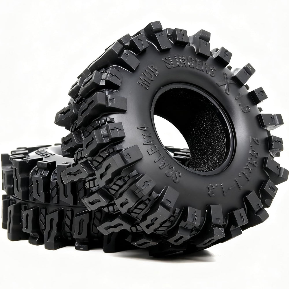 Hobbysoul beadlock fit tire designed for 72 mm tall scale wheels.