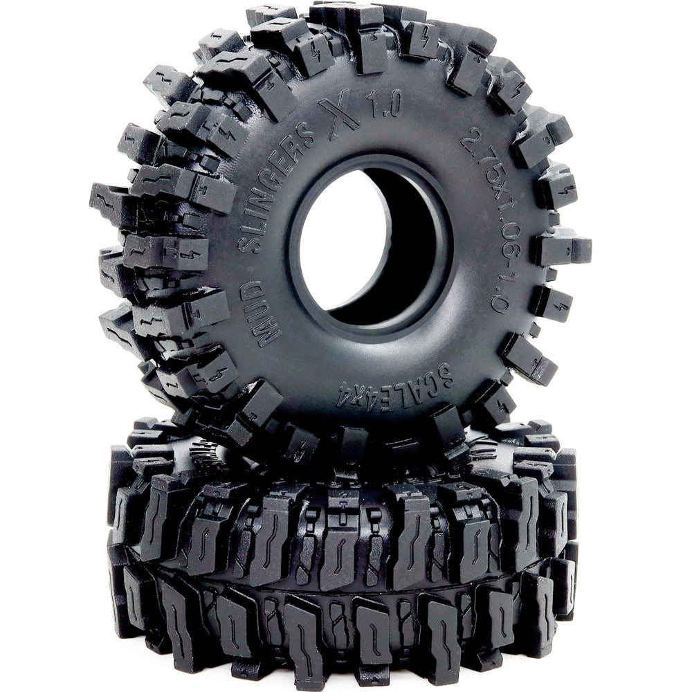 Hobbysoul 1.0 tire mounted on beadlock wheel for stable traction