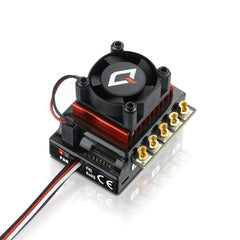 HOBBYWING Quicrun 10BL120 G2 side view with wiring for easy installation.