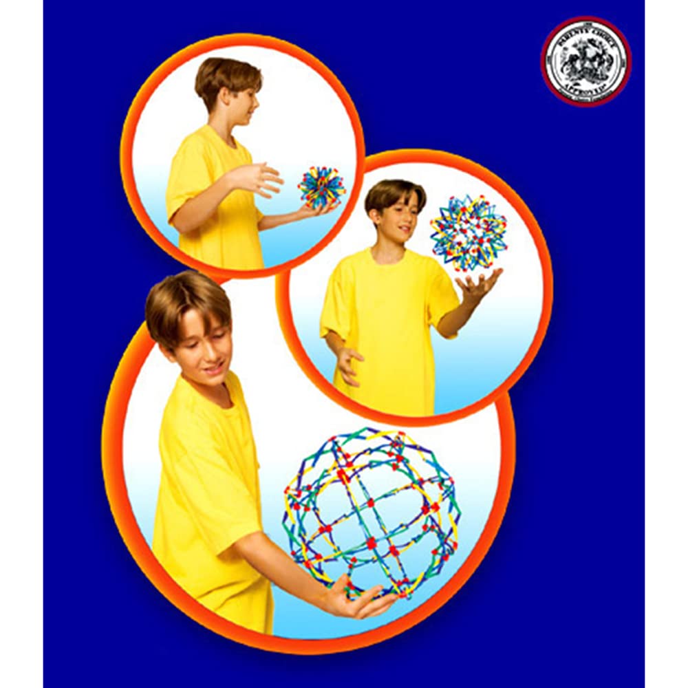 Hoberman Mini Sphere demonstrates motion and graceful collapse
