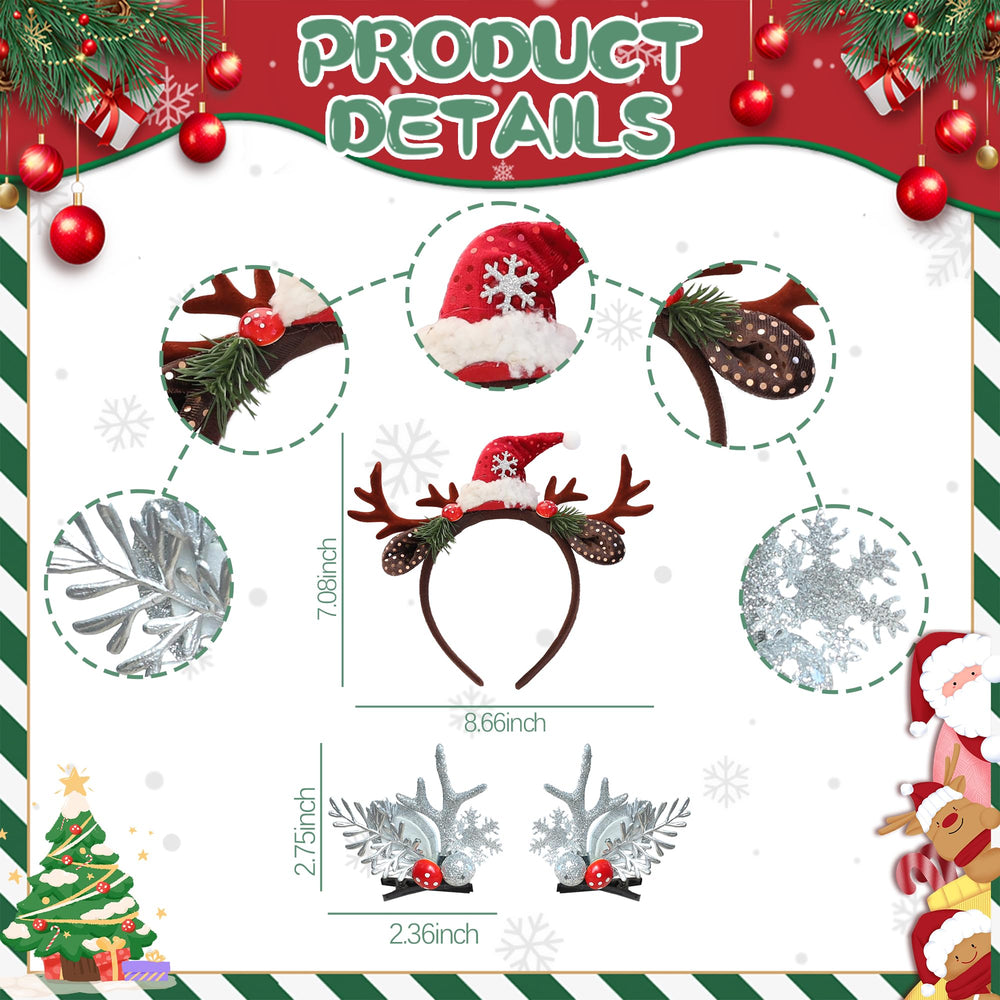 HODIHIWI festive photo shoot prop with deer antlers.