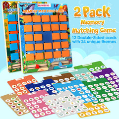 Hodurgyi memory game cards twelve double-sided for varied play themes
