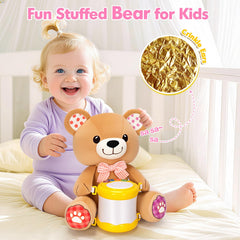 Hodurgyi bear-crinkle-ears offers textured stimulation for tactile curiosity.
