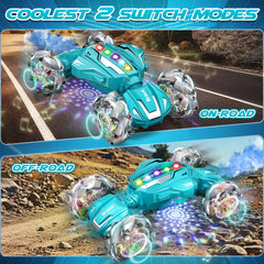 Hodurgyi gesture-sensing RC stunt car side drift for dynamic, fast-paced racing.