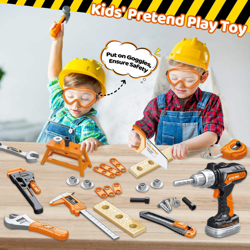 Hodurgyi wooden pieces and nails promote creative building and problem solving