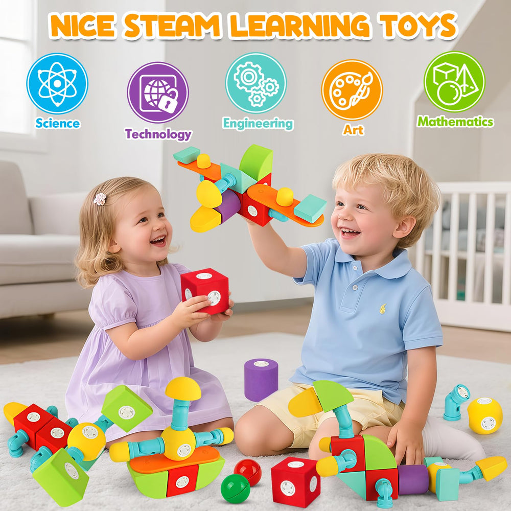 Hodurgyi magnetic foam blocks bath-toy floatable play during bath time
