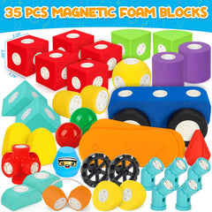 Child explores tactile building and creative play with Hodurgyi blocks.