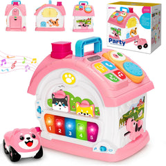 Hodurgyi Montessori learning house front view invites curious play and tactile exploration.