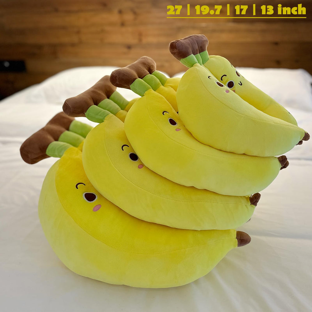 Hofun4U banana plush pillow 17-inch size for roomier hugs