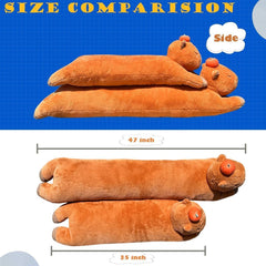 Soft pile close-up of Hofun4U capybara plush for cuddling.