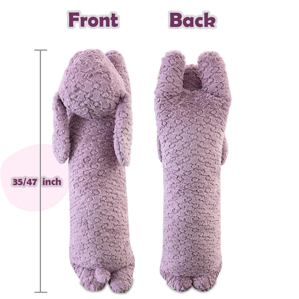 Hofun4U Rabbit Plush Pillow 35 inch size, versatile option for smaller spaces.