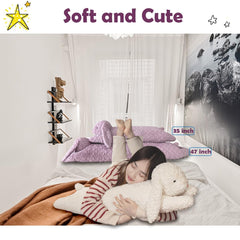 Hofun4U Rabbit Plush Pillow care tips, quick refresh with low-heat dryer.