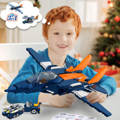 HOGOKIDS 3-in-1 open cockpit fighter jet ready for storytelling