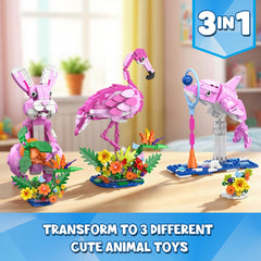 HOGOKIDS colorful flower bush complements each figure for decorative display
