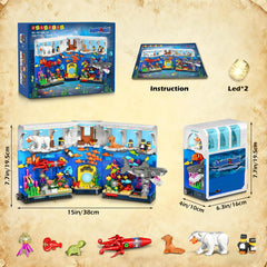 HOGOKIDS 1064-piece build invites creative display and ocean storytelling.