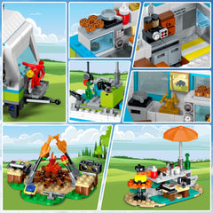 HOGOKIDS city camper van door opens for interactive play.