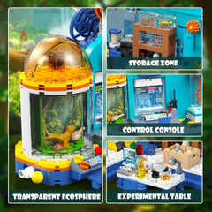 HOGOKIDS control console detail invites kids to explore a tech-rich research environment.