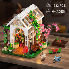 HOGOKIDS Flower House includes cats and accessories for playful scenes