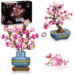 HOGOKIDS Cherry-Blossom Bonsai on a desk adds instant spring ambiance