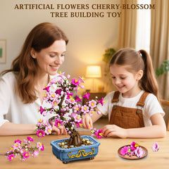 HOGOKIDS Cherry-Blossom Bonsai style two enhances living room decor with lasting color