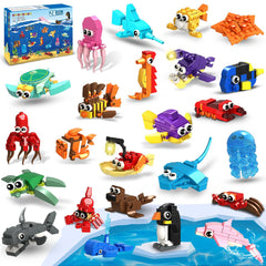 HOGOKIDS lionfish mini blocks for valentines favors, promotes creative play and classroom prizes