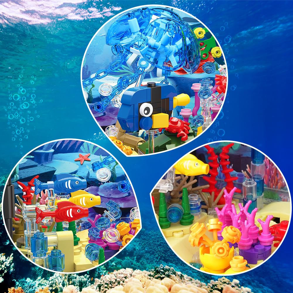 HOGOKIDS night display LED aquarium light creates ambient underwater ambience.