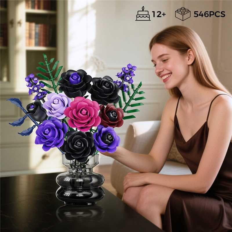 HOGOKIDS no vase needed—14-rose bouquet stands on its own