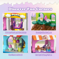 HOGOKIDS park building set animal figures bring characters to life.