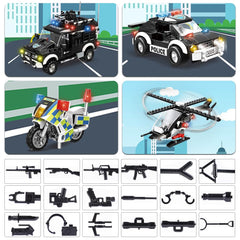 HOGOKIDS police dog figurine enhances realistic role-play.