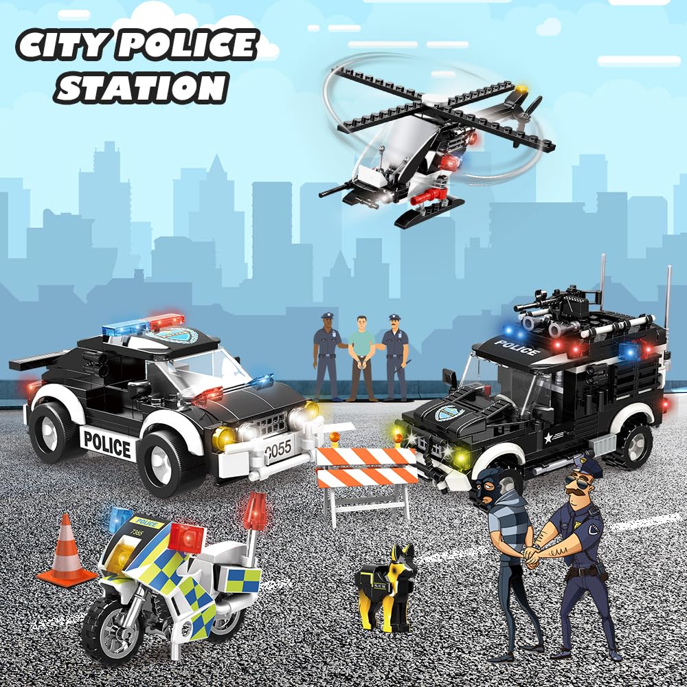 HOGOKIDS police motorbike adds fast-paced chase opportunities for storytelling.