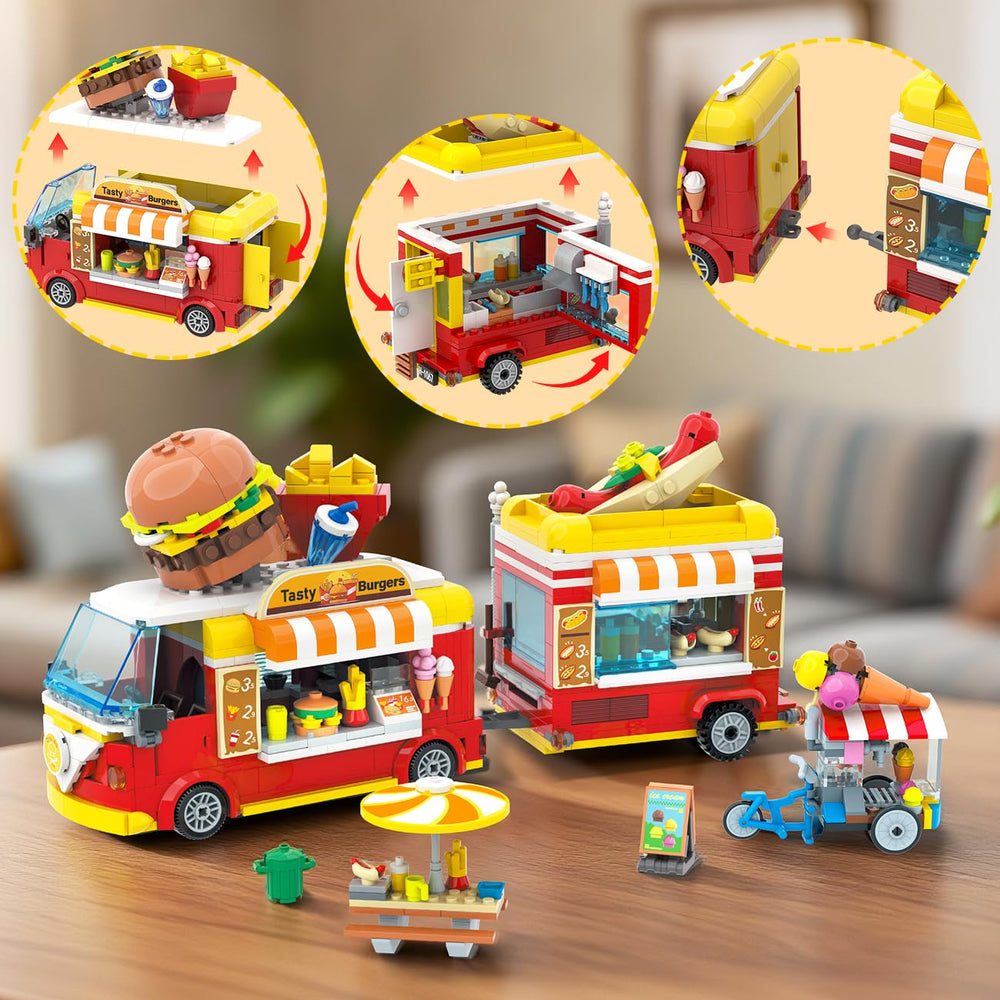 HOGOKIDS dining table and chairs for realistic restaurant scenes.