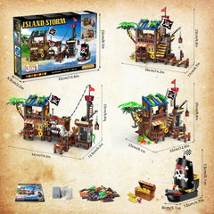 HOGOKIDS weapons depot and prison cells enhance pirate adventure scenarios