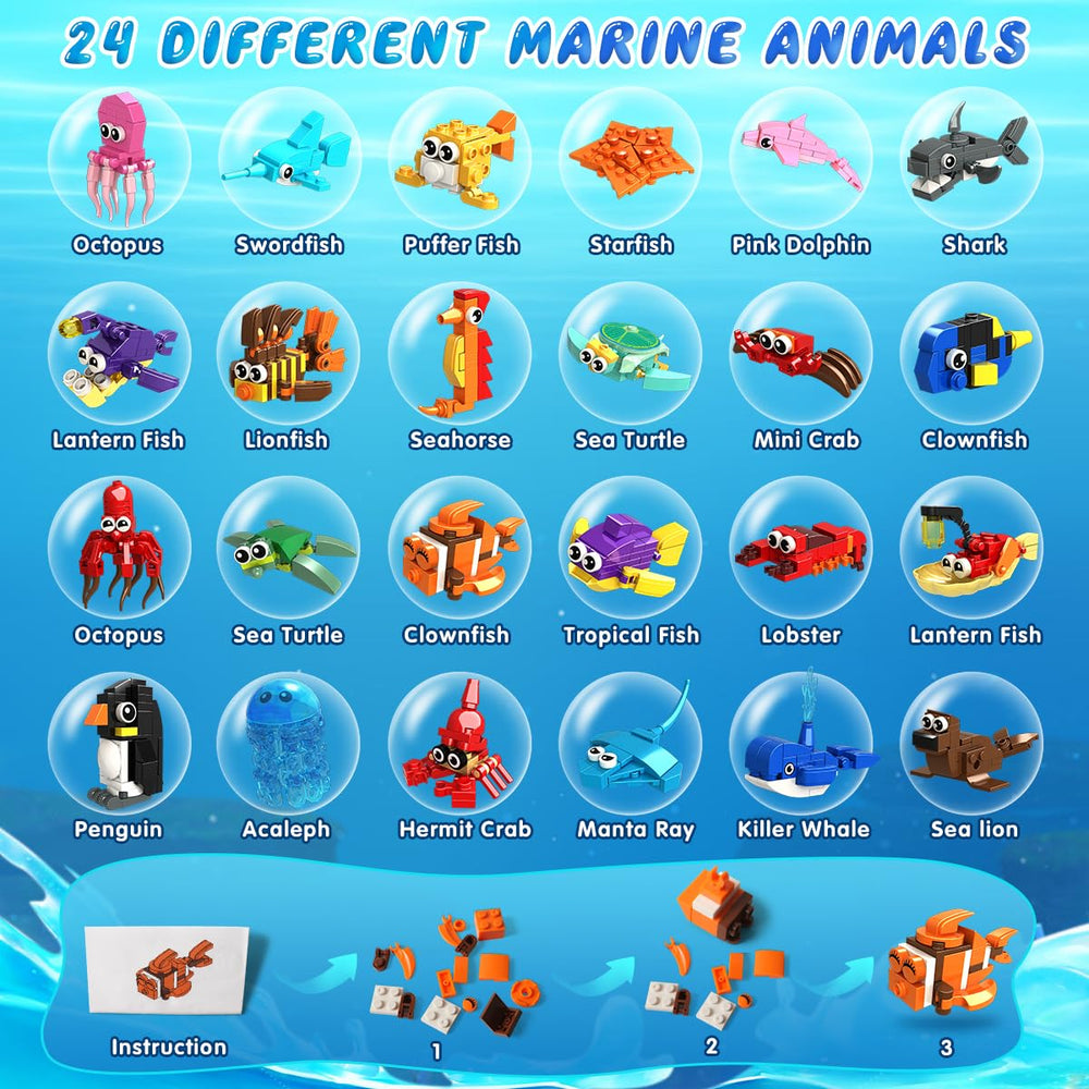 HOGOKIDS whale blocks pack for rewards, sparks curiosity about sea life and colors