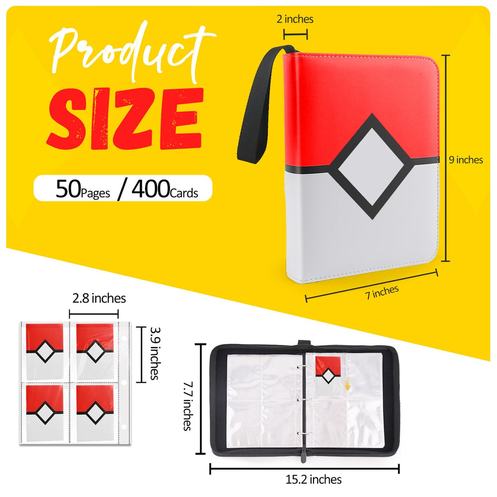 HOHOM binder interior pages displayed showing four-pocket card storage.