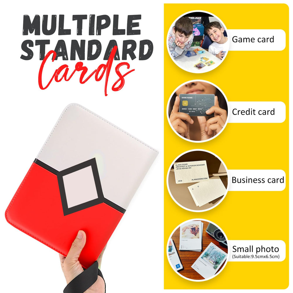 HOHOM binder transparent sleeves protect cards from scratches while handling.