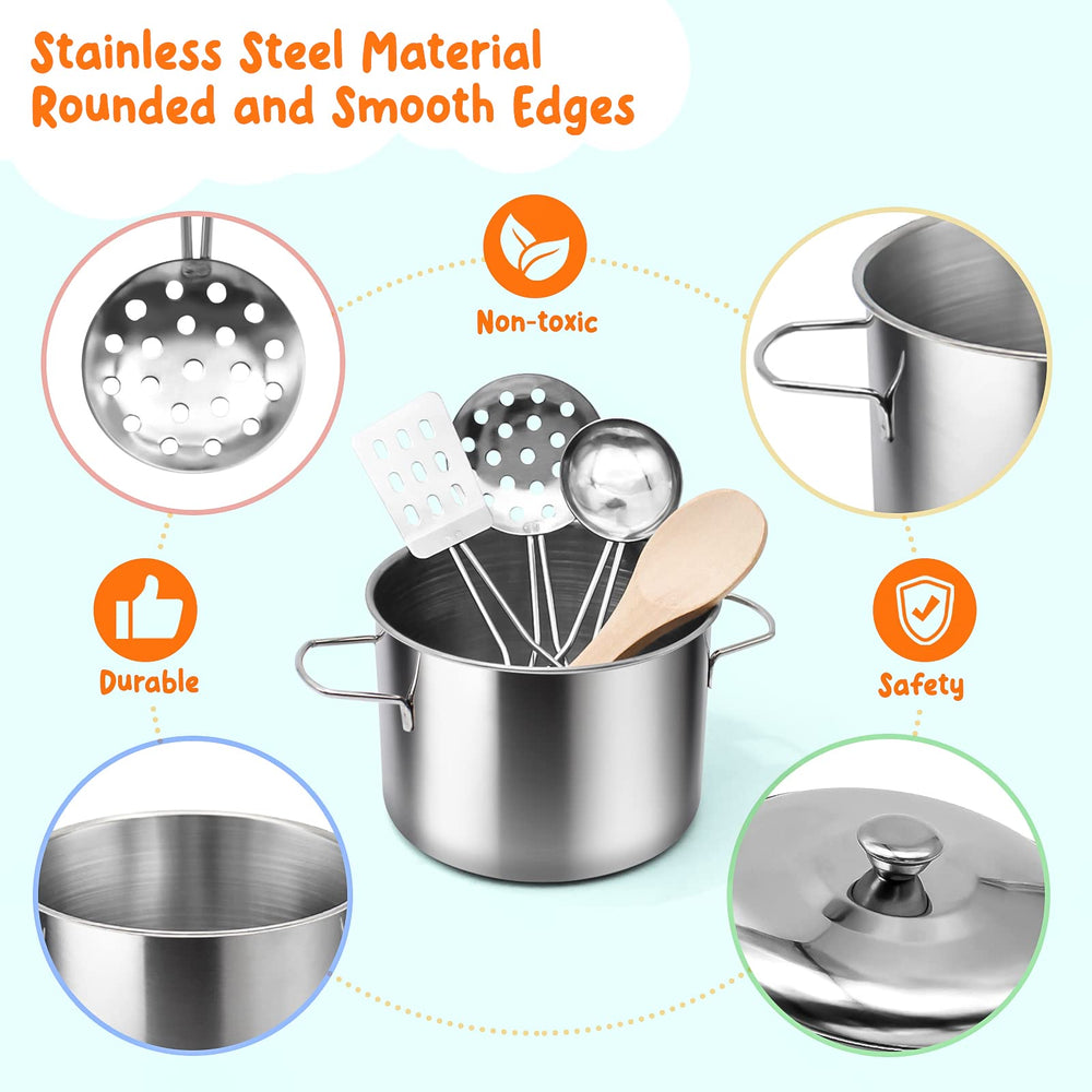 Hohosunlar durable stainless steel cookware withstands years of play
