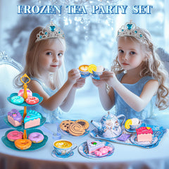 Hohosunlar tin plates and saucers for durable pretend meals