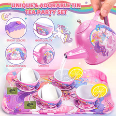 Hohosunlar Unicorn Tea Party Set food accessories inspire tasty pretend treats.