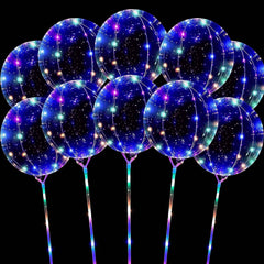 Hokoad LED balloons with sticks glow for vibrant 20 inch party accents
