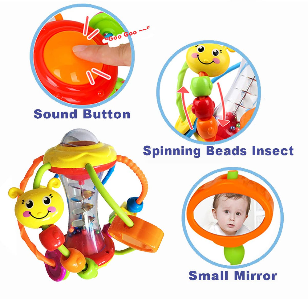 HOLA sensory ball with music encourages baby to respond to rhythm.